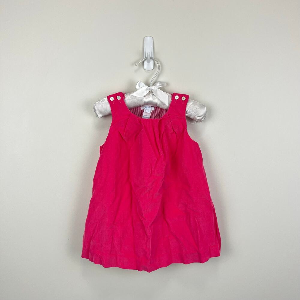 Jacadi Paris Pink Corduroy Jumper Dress 12 Months